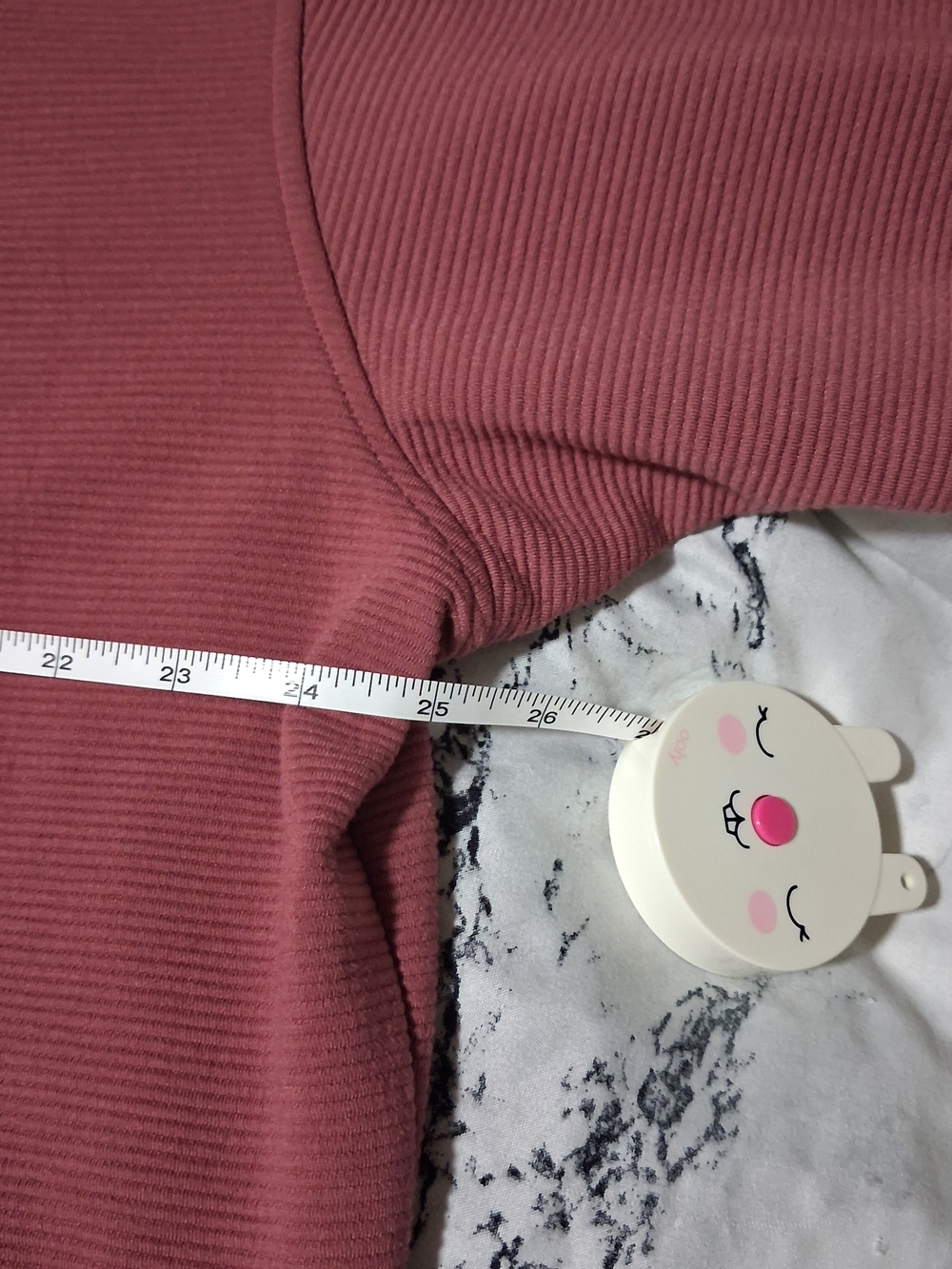 Z by Zella Oversized Boxy Ribbed Crewneck Sweater in Mauve Rose - Picture 3 of 4